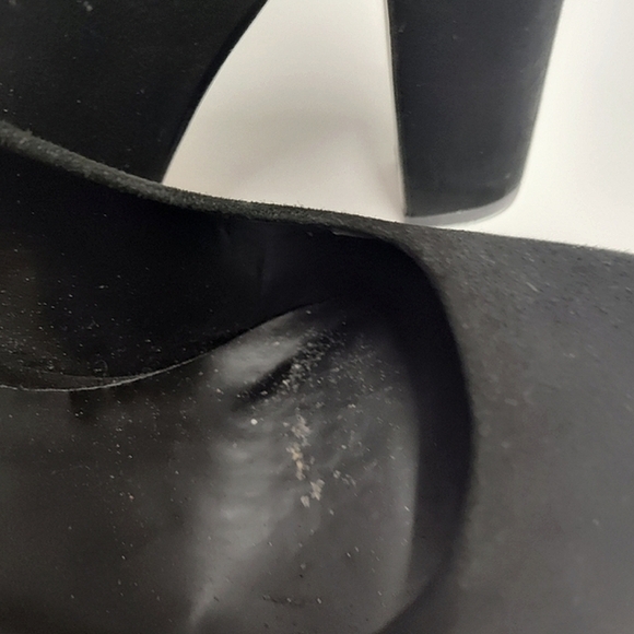 Dune London Aubree block high heels black suede size 9 - Picture 7 of 8